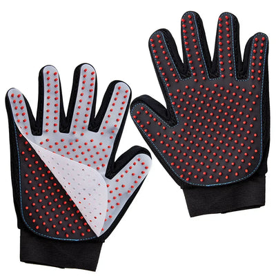 Katziela® Gentle Pet Grooming Gloves Dog, Cat, Horse & Small Pets Shedding Katziela