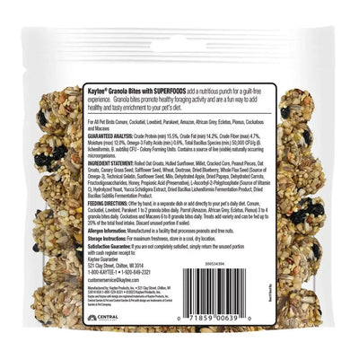 Kaytee Granola BItes Berry and Flax Bird Treats Kaytee