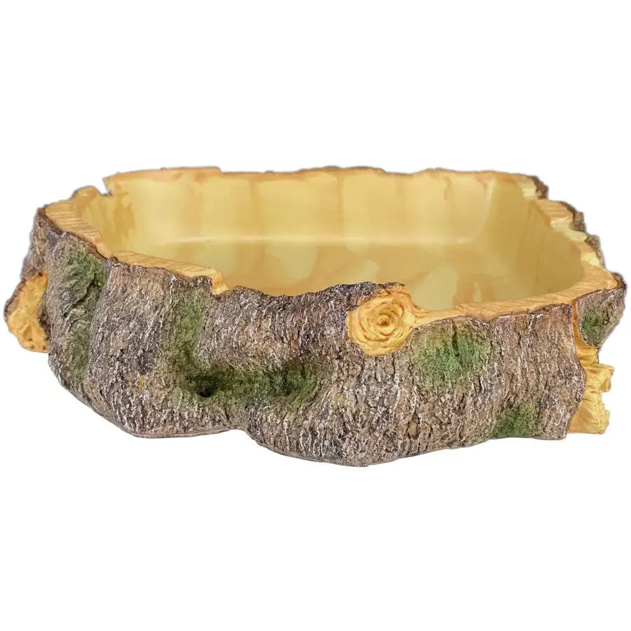 Komodo Habitat Polyresin Wood Reptile Bowl Komodo