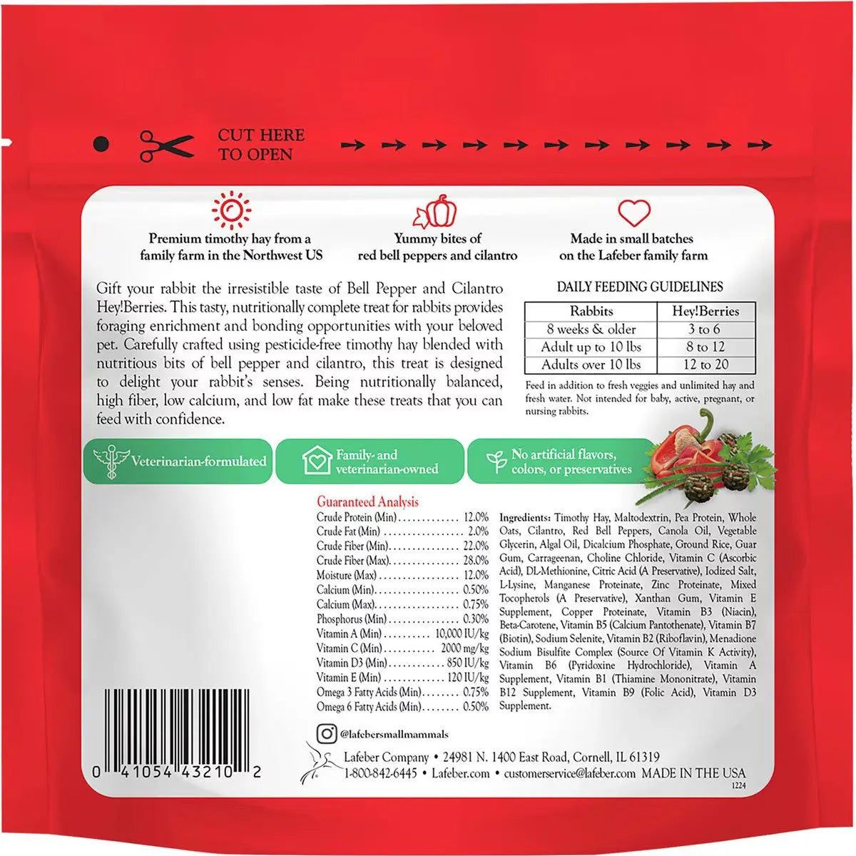 Lafeber Company Hey! Berries Rabbit Food Bell Pepper & Cilantro Lafeber's®