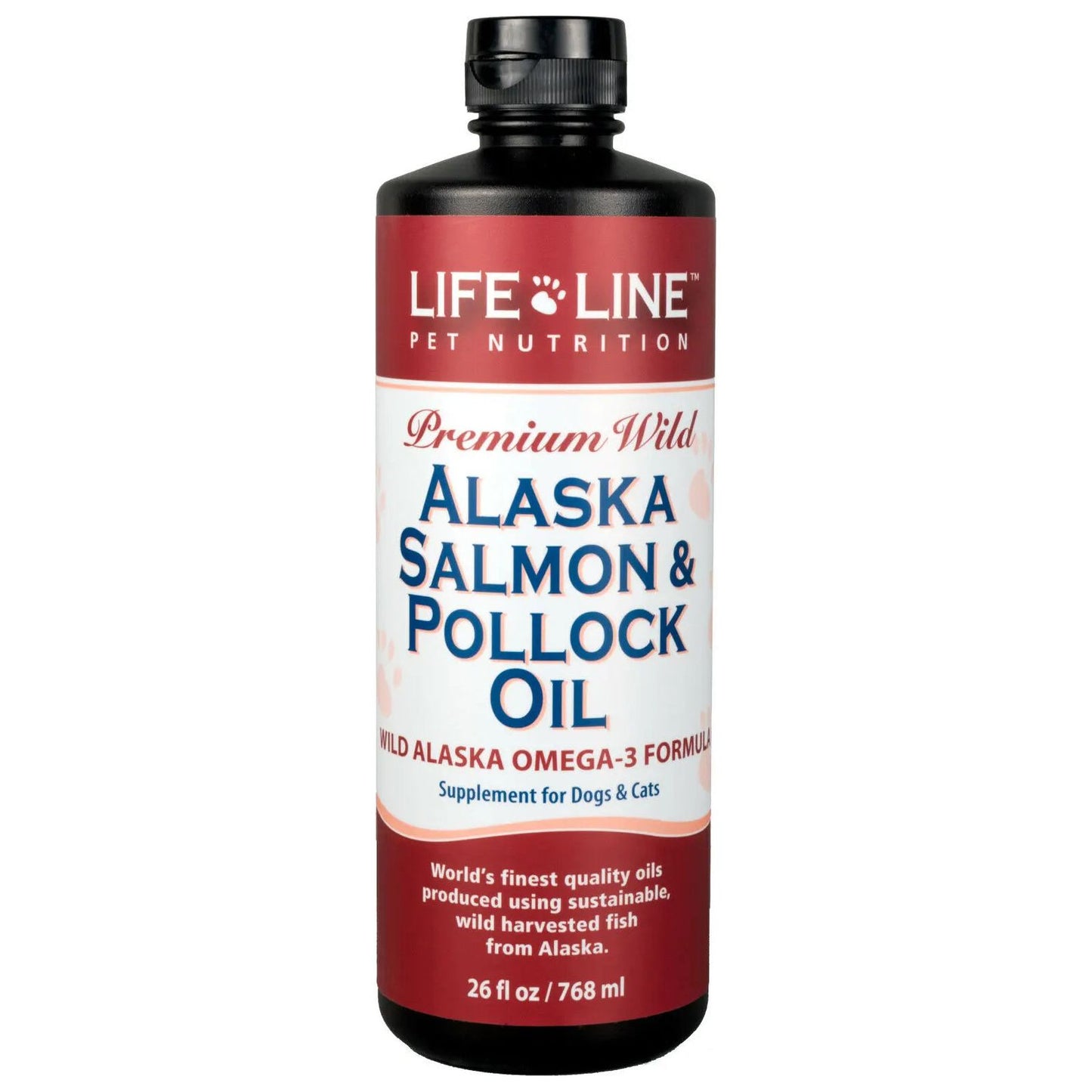 Life Line Pet Wild Alaska Omega-3 Wild Salmon & Wild Pollock Oil Blend for Pets Life Line Pet