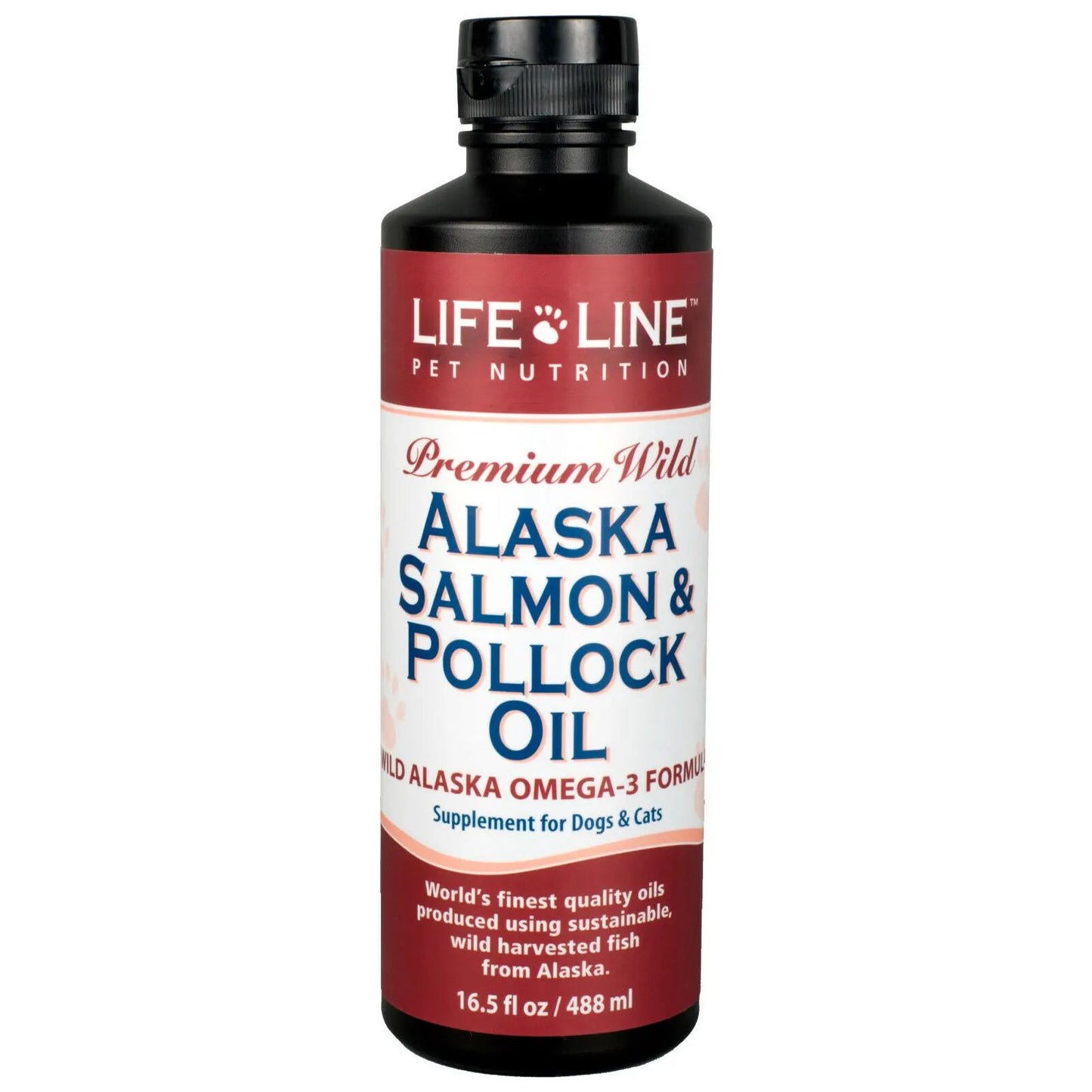 Life Line Pet Wild Alaska Omega-3 Wild Salmon & Wild Pollock Oil Blend for Pets Life Line Pet