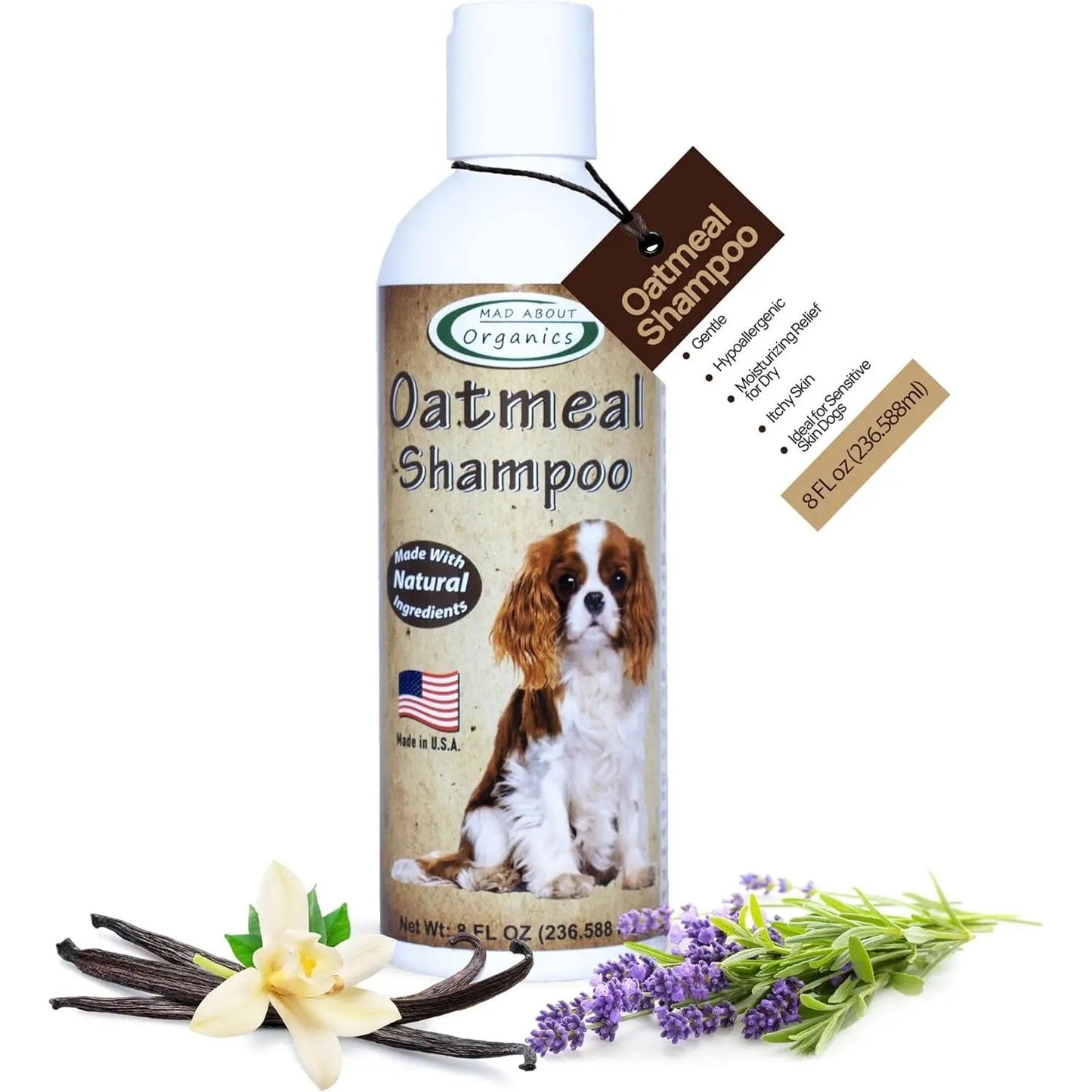 Mad About Organics Oatmeal Dog Shampoo for Itchy Skin Mad About Organics