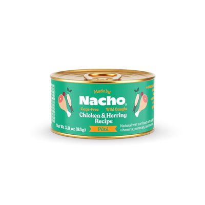 Made by Nacho Wild-Caught Chicken & Herring Recipe Grain-Free Pate Wet Cat Food Made By Nacho