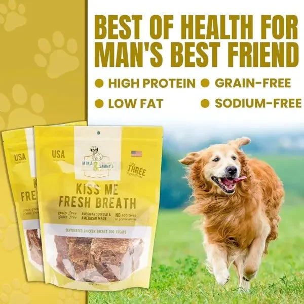Mika & Sammys Kiss Me Fresh Breath Dehydrated Dog Treats 5oz Mika & Sammys