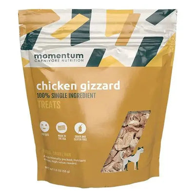 Momentum Chicken Gizzard Freeze Dried Cat Treats Momentum