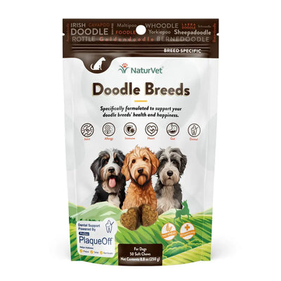NaturVet Breed-Specific Doodle Breed Supplement Soft Chew 50 ct NaturVet
