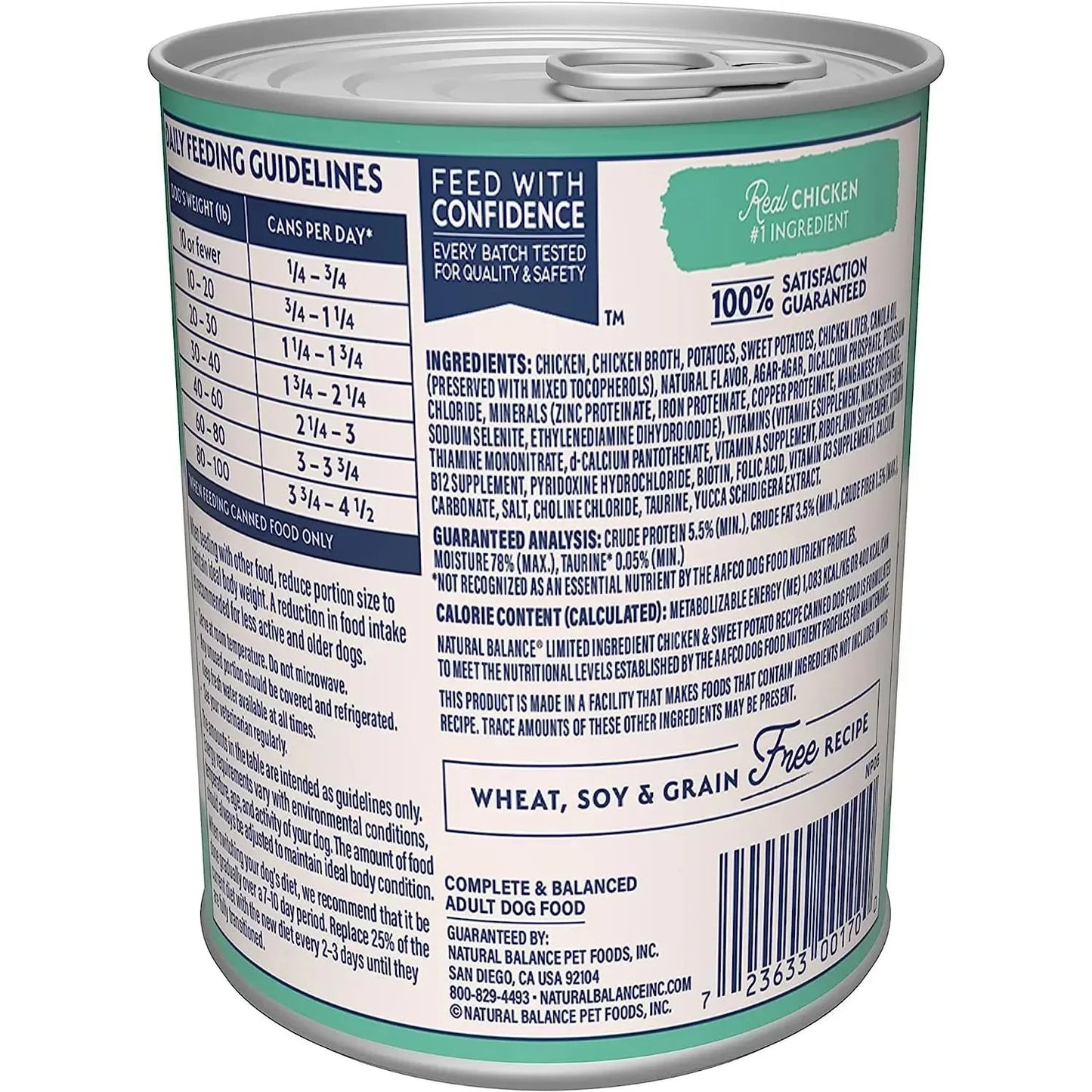 Natural Balance Pet Foods L.I.D.  Chicken & Sweet Potato Wet Dog Food 12ea/13 oz Natural Balance