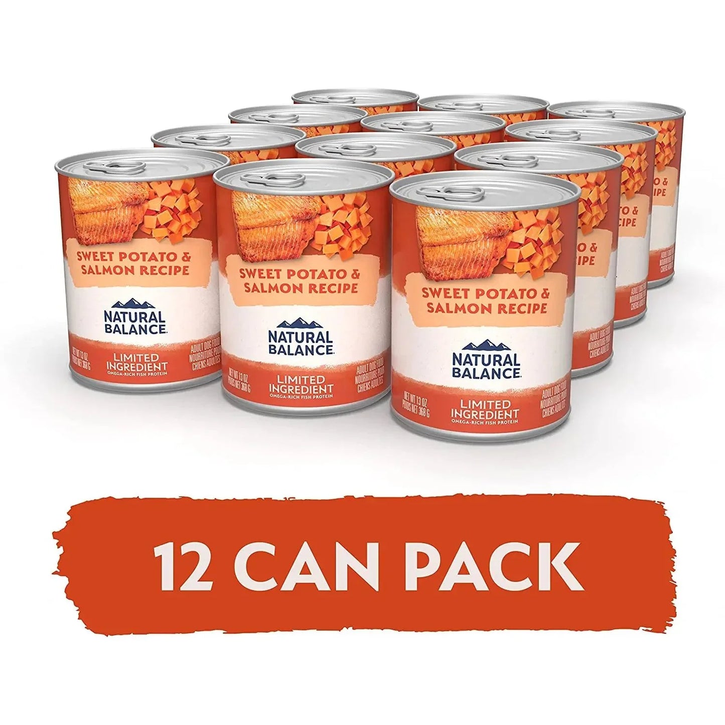 Natural Balance Pet Foods L.I.D. Fish & Sweet Potato Wet Dog Food 12ea/13 oz Natural Balance