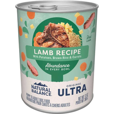 Natural Balance Pet Foods Ultra Premium Lamb Wet Dog Food 12ea/13 oz Natural Balance