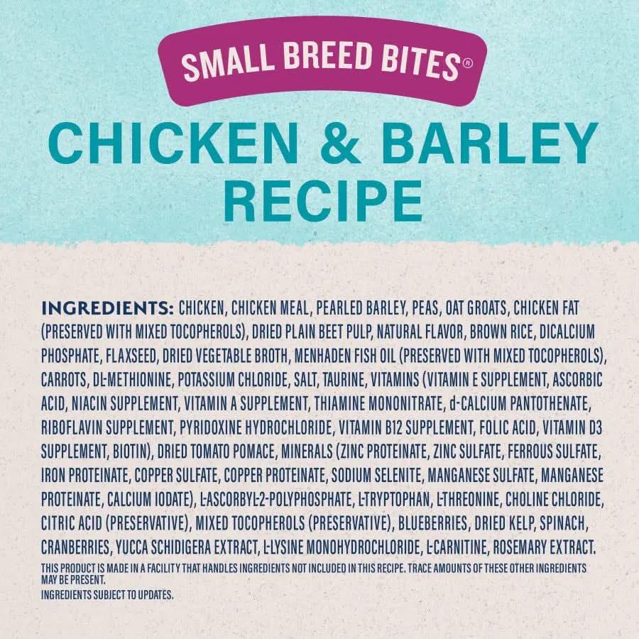 Natural Balance Pet Foods Ultra Small Breed Bites Chicken Dry Dog Food Natural Balance CPD