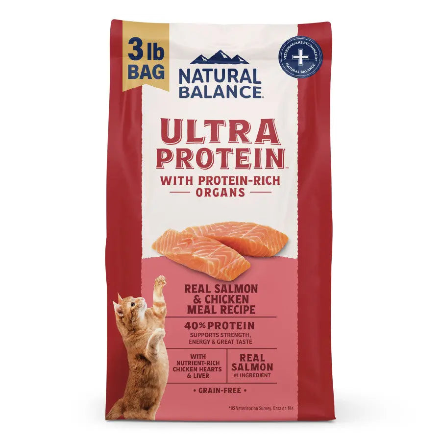 Natural Balance Ultra Protein Salmon & Chicken Meal Recipe Dry Cat Food Natural Balance
