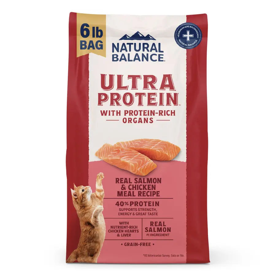 Natural Balance Ultra Protein Salmon & Chicken Meal Recipe Dry Cat Food Natural Balance