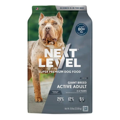 Next Level Giant Breed Active Adult Dry Dog Food 50 lb Next Level