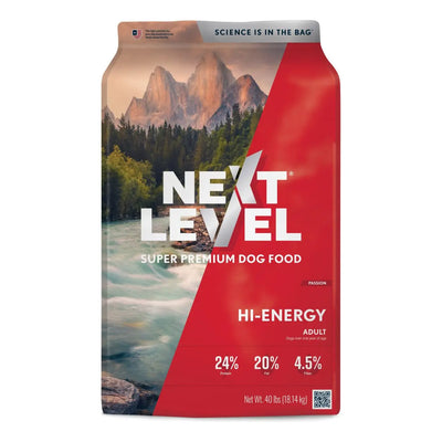 Next Level Hi-Energy Adult Dry Dog Food 40 lb Next Level