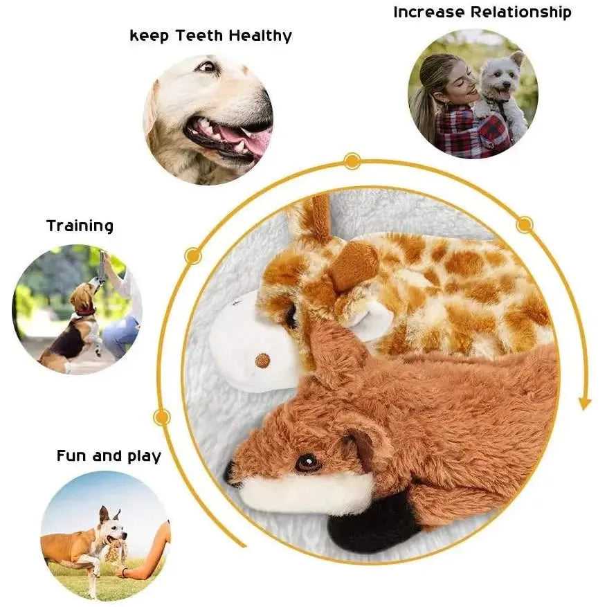 Nocciola Crinkle Dog Toy Set – 5pcs Squeaky Fun for Dogs of All Sizes Nocciola