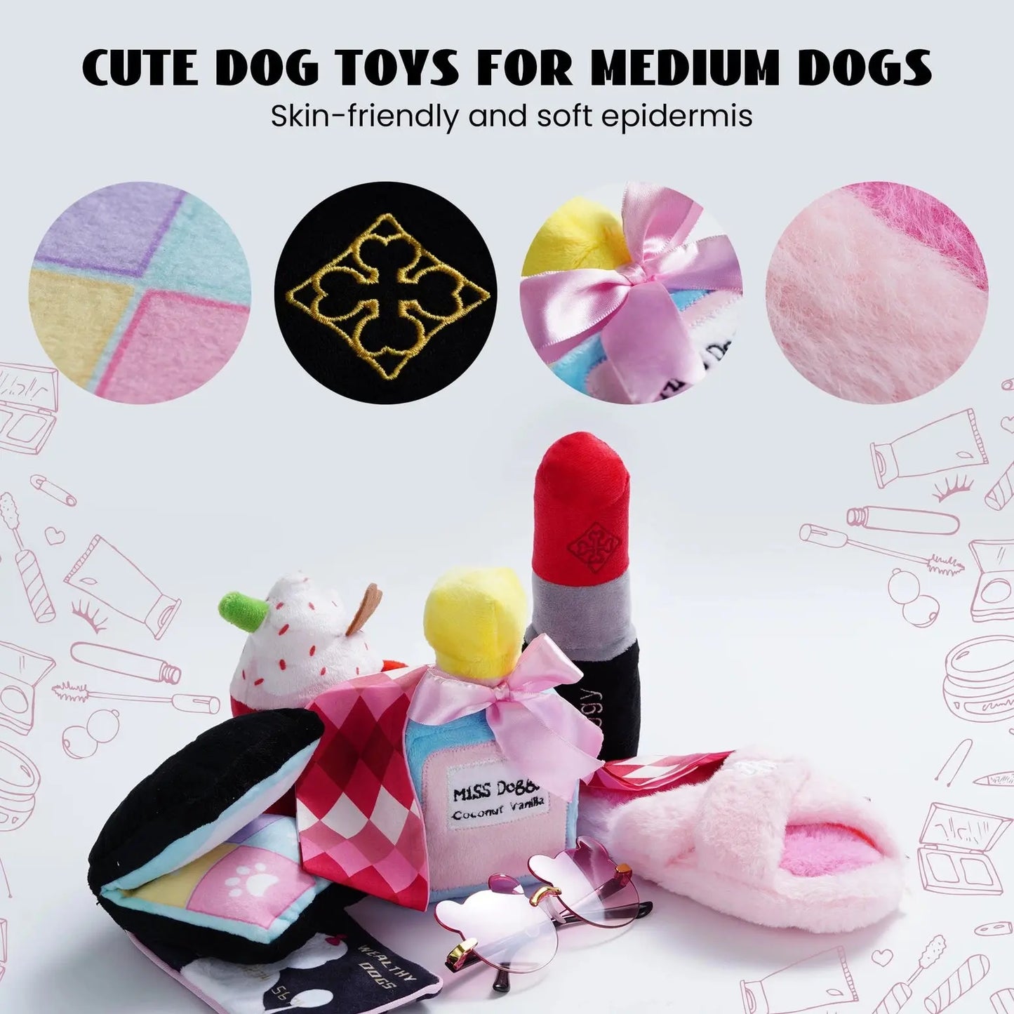 Nocciola Dog Toys Set - Perfect for Play, Gifting & Dress-Up Nocciola
