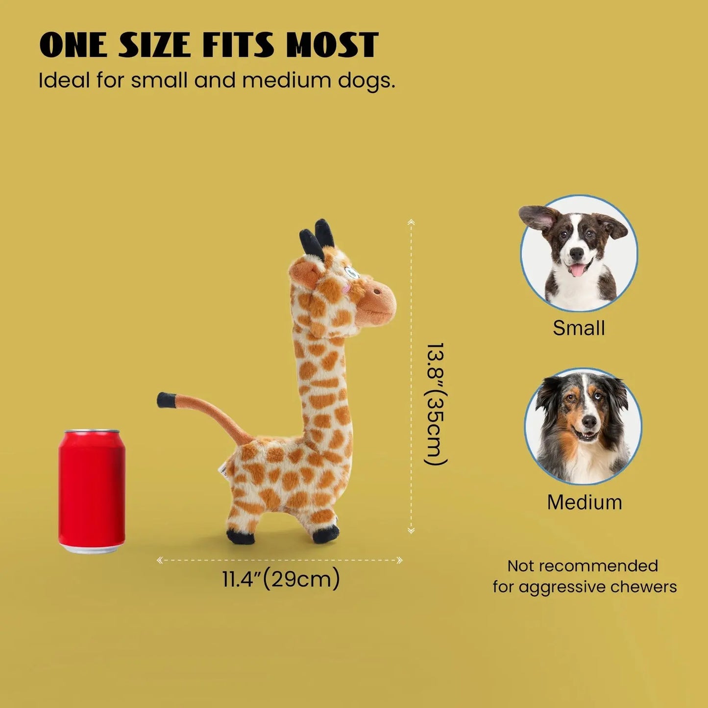 Nocciola Twist & Chew Plush Dog Toy Nocciola