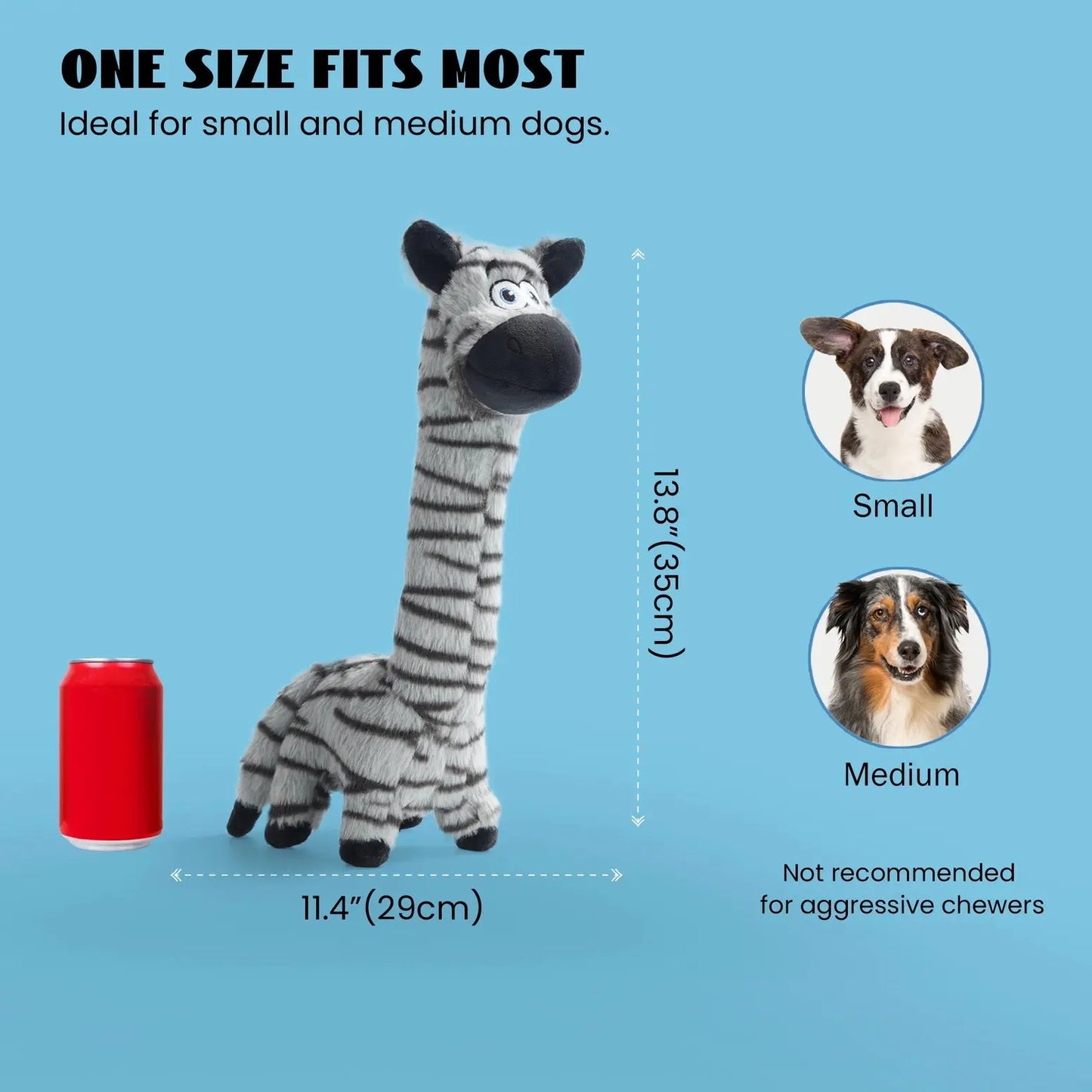 Nocciola Twist & Chew Plush Dog Toy Nocciola