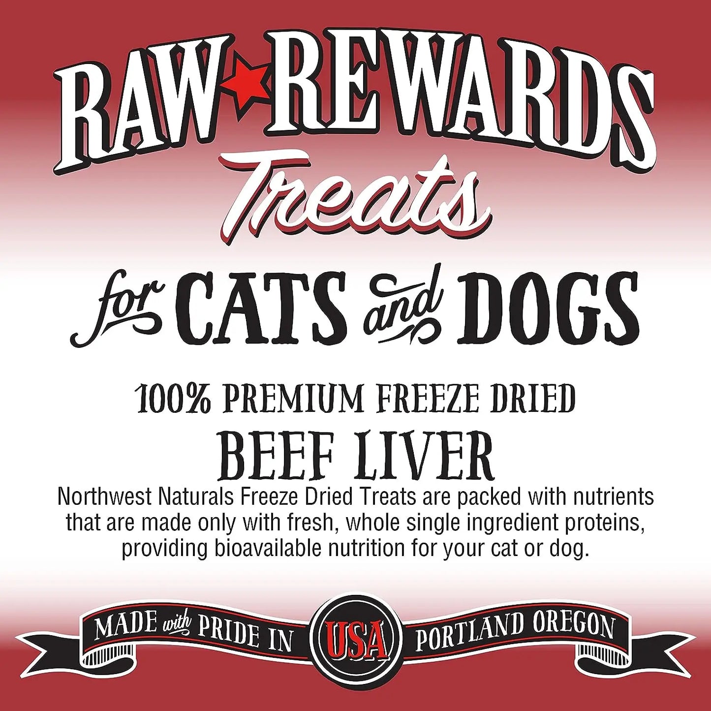 Northwest Naturals Beef Liver Freeze-Dried Treats for Dogs and Cats Northwest Naturals