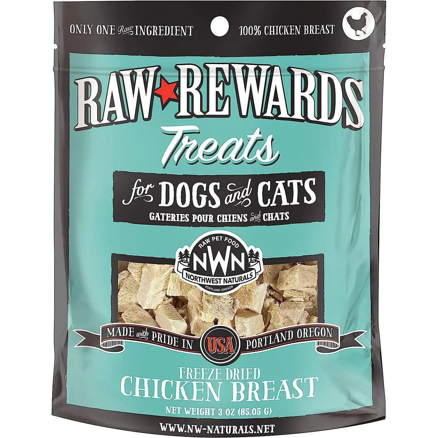 Northwest Naturals Chicken Breast Freeze-Dried Treats for Dogs and Cats Northwest Naturals