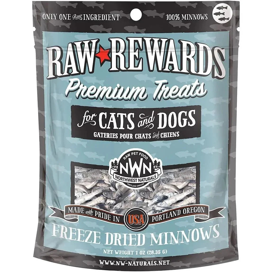 Northwest Naturals Minnows Freeze-Dried Treats for Dogs and Cats Northwest Naturals