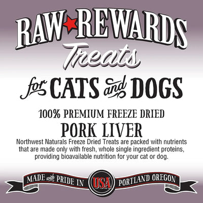 Northwest Naturals Pork Liver Freeze-Dried Treats for Dogs and Cats Northwest Naturals