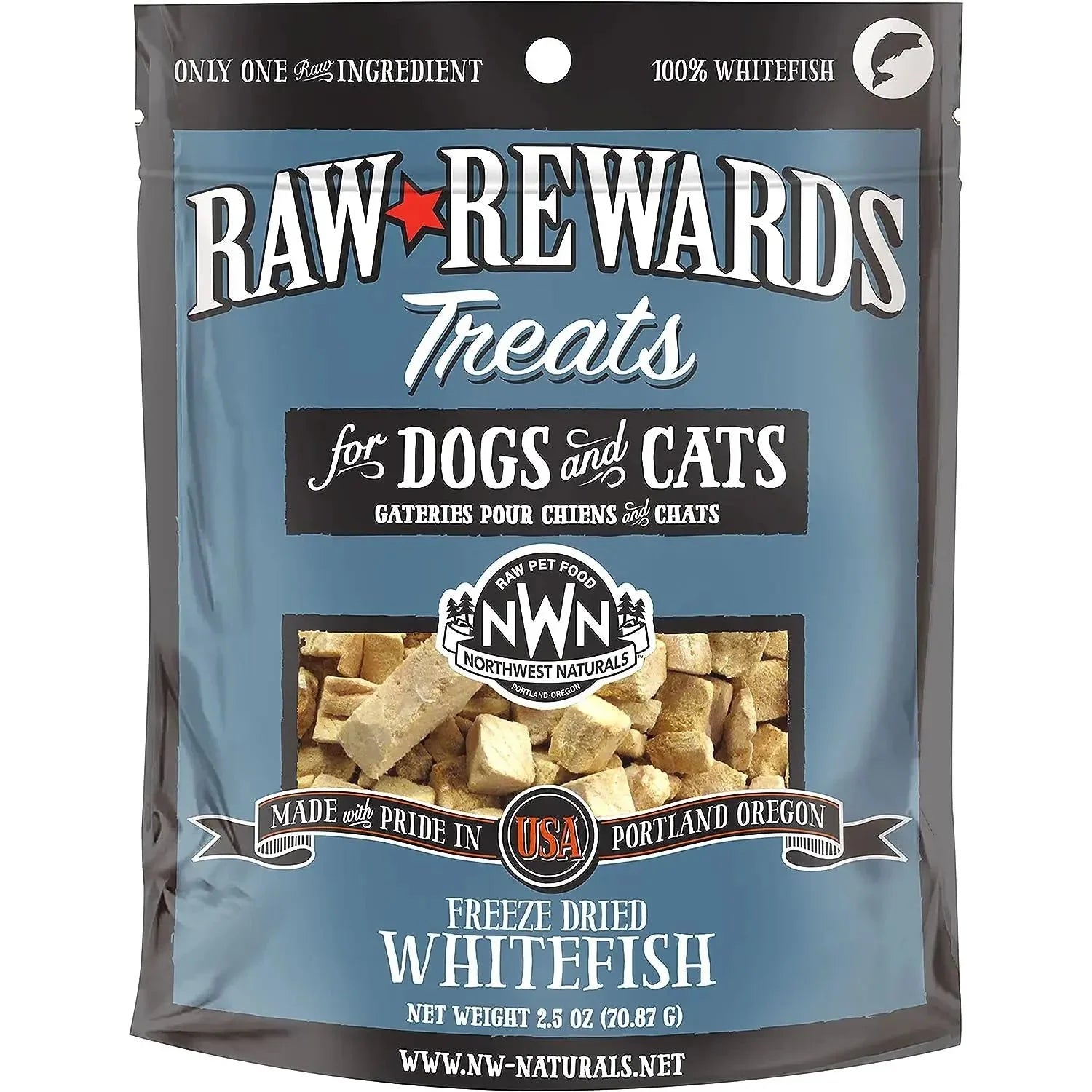Northwest Naturals Whitefish Freeze-Dried Treats for Dogs and Cats Northwest Naturals