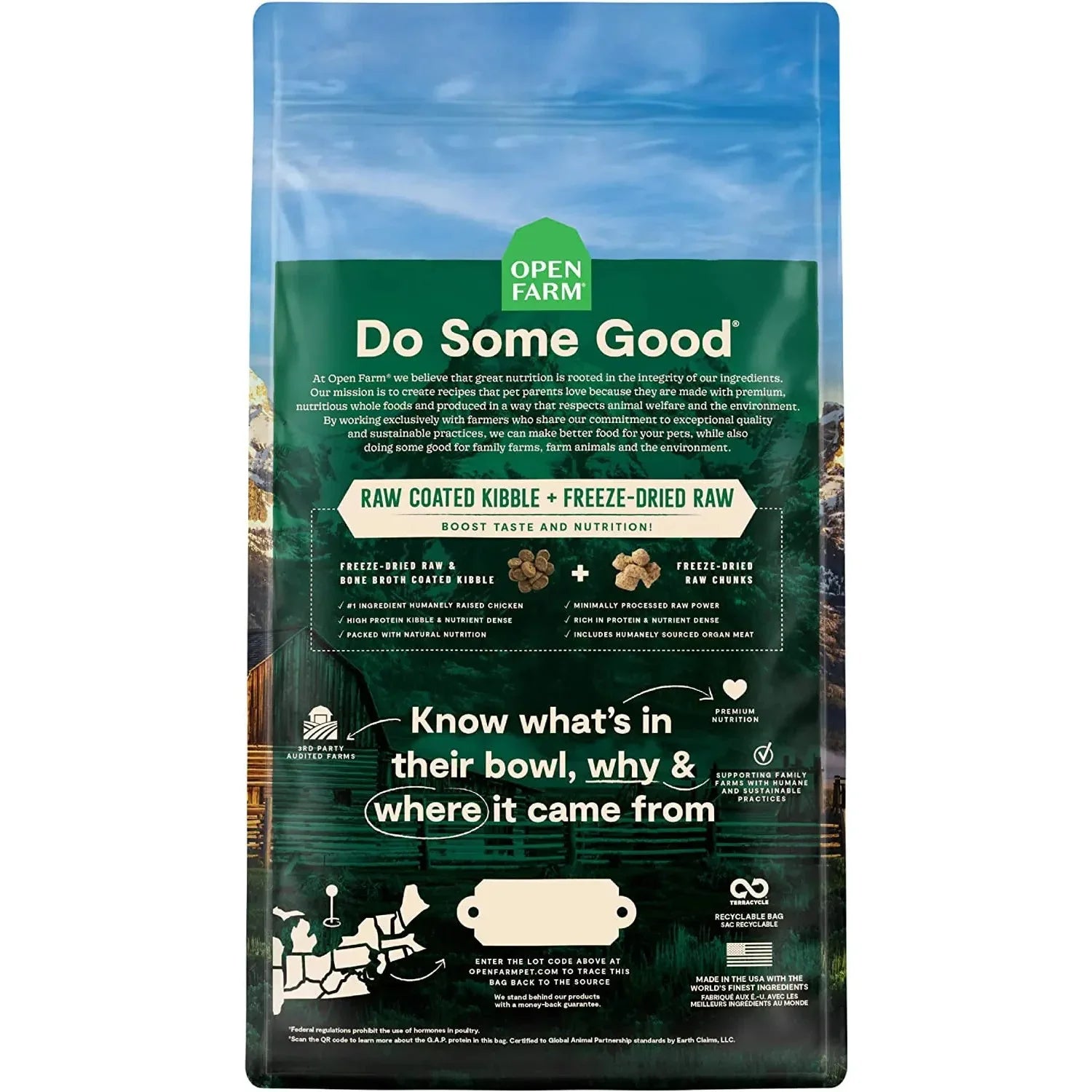 Open Farm RawMix Open Prairie Recipe Grain Free Cat Open Farm