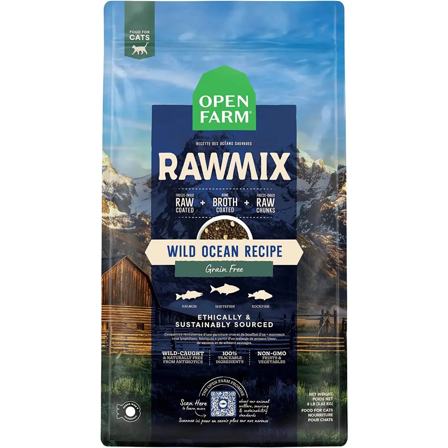 Open Farm RawMix Wild Ocean Recipe Grain Free Cat Open Farm