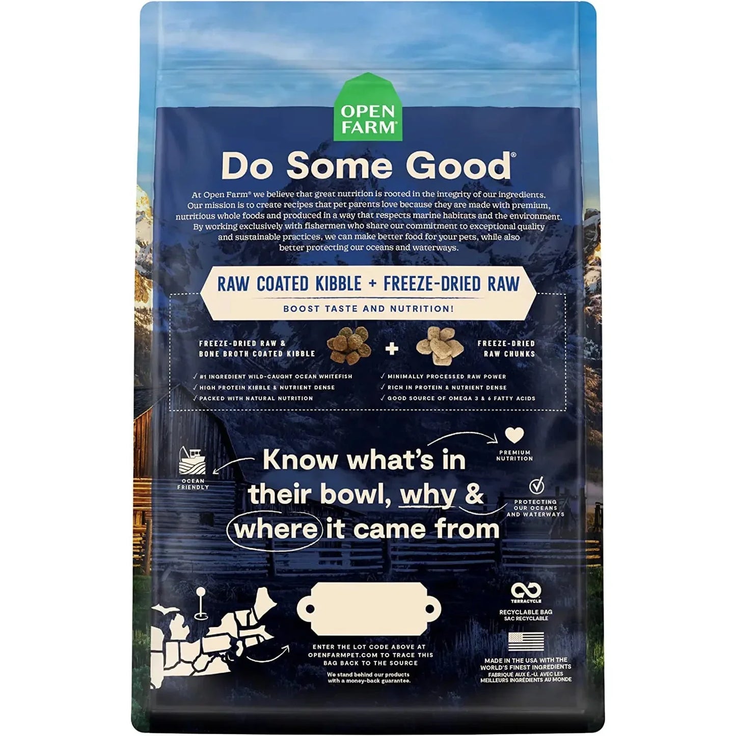 Open Farm RawMix Wild Ocean Recipe with Ancient Grains Dog Open Farm