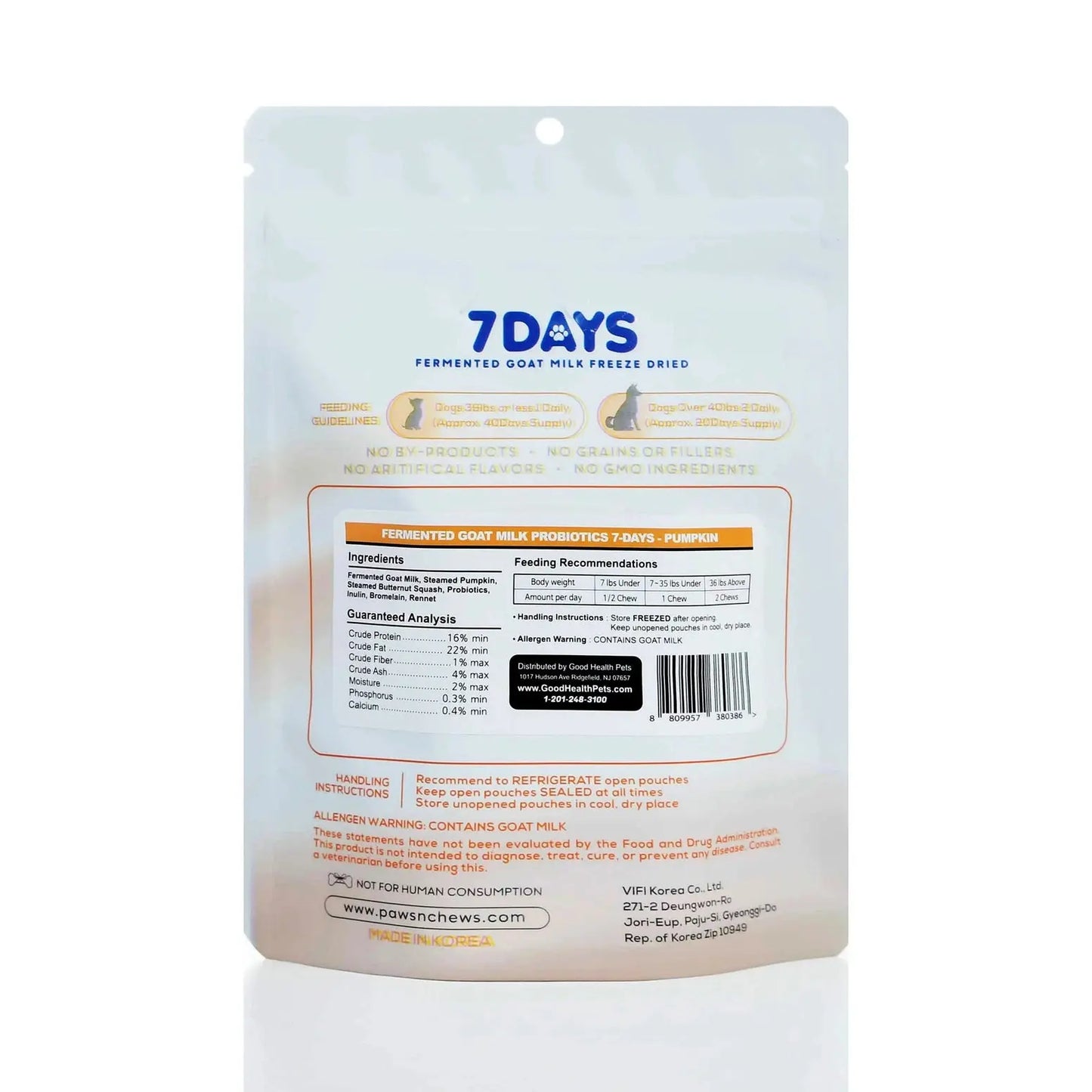 Pawsnchews 7 Days Probiotic Goat Milk Dog Treats Puppia