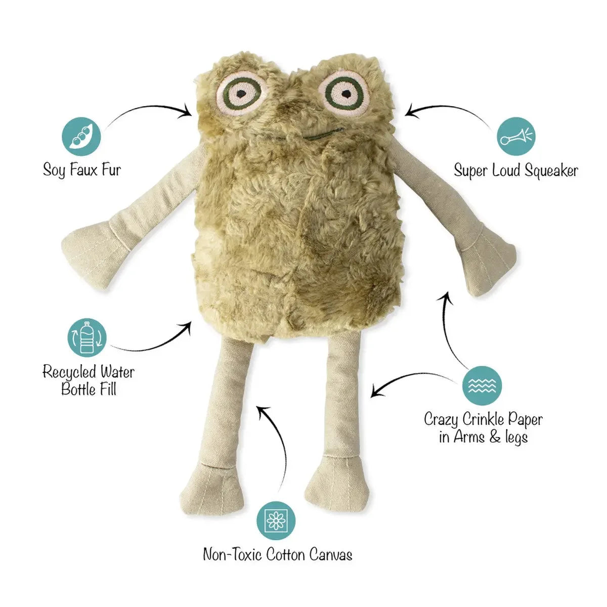 PetShop by Fringe Studio I Jump Around Earth Friendly Small Dog Toy PetShop by Fringe Studio