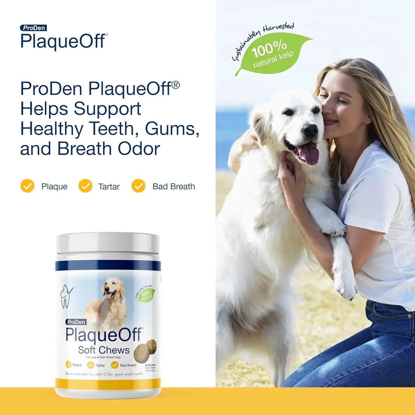 PlaqueOff Soft Chews Large Breed Dogs PlaqueOff