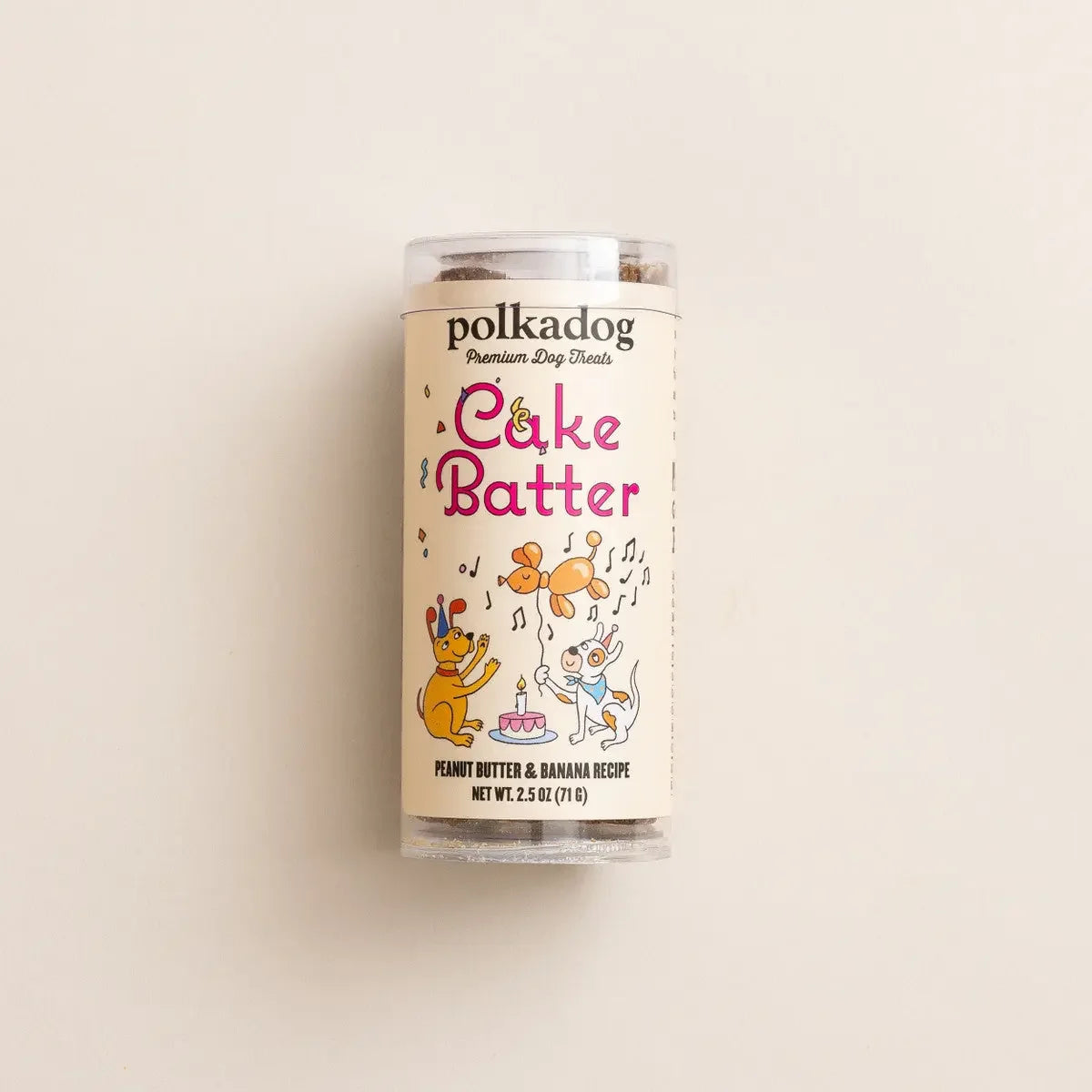 Pokadog Cake Batter Peanut Butter and Banana Dog Treats Polka Dog