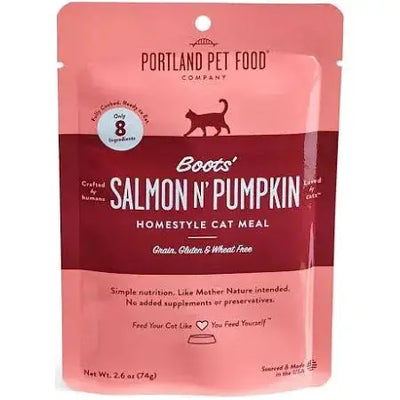 Portland Pet Food Company Boots’ Salmon N’ Pumpkin Cat Food Portland Pet Food