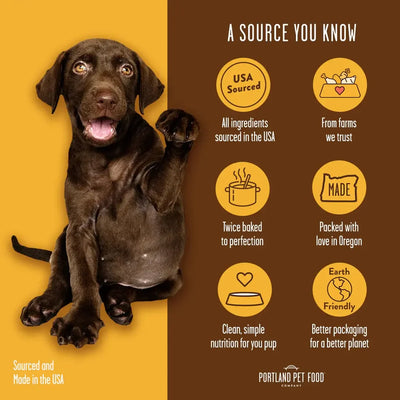 Portland Pet Food Company Malt Biscuits with Bacon Dog Treats Portland Pet Fooddog tre