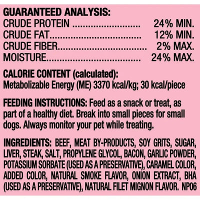 Pup-Peroni Filet Mignon & Bacon Flavor Dog Treats 5.6 oz Pup-Peroni