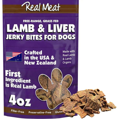 Real Meat® Lamb & Lamb Liver Jerky Dog Treat Real Meat®
