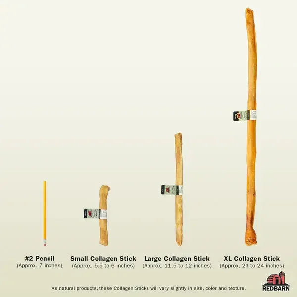 Redbarn Pet Products Collagen Stick Dog Treat 30 in, 25 ct Redbarn