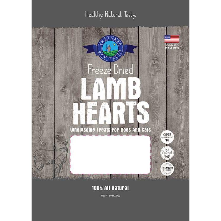 Shepherd Boy Farms Freeze-Dried Lamb Hearts Dog Treats Shepherd Boy Farms