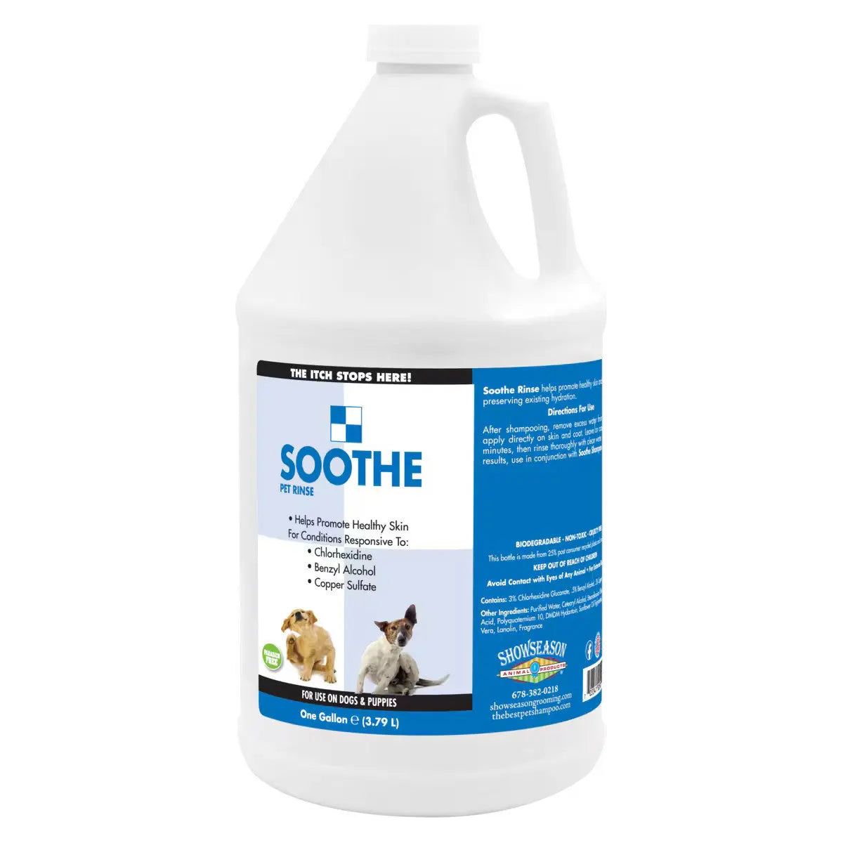 Showseason Soothe Rinse Dog Conditioner Itch Relief and Moisturizer Showseason