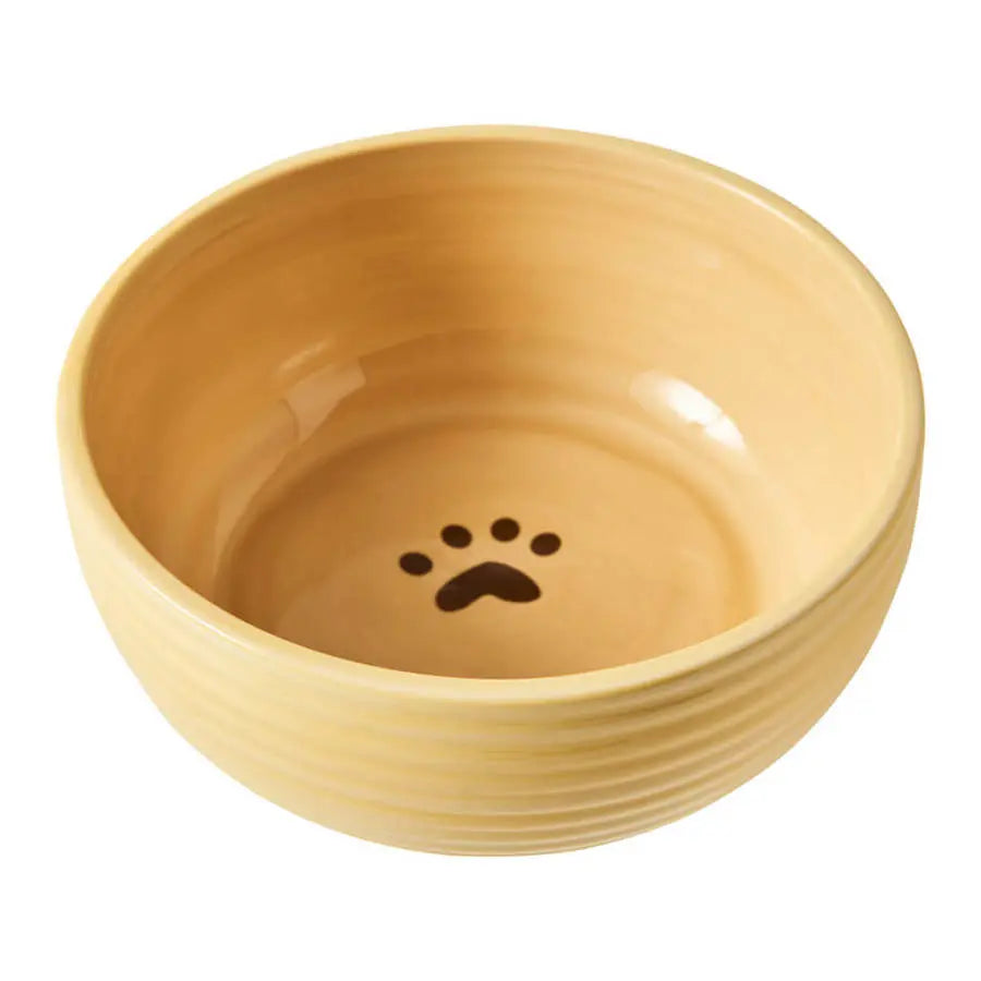 Spot Elegance Ribbed Stoneware Dog Bowl Spot®