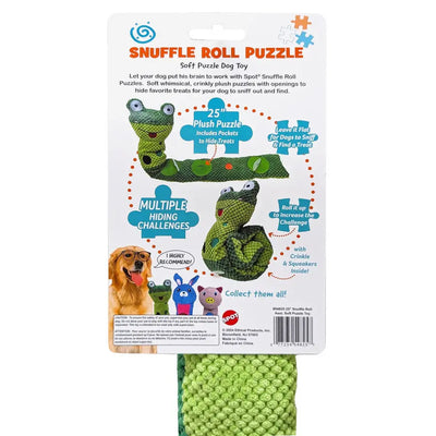 Spot Snuffle Roll Puzzler Dog Toy Assorted, 25 in Spot®