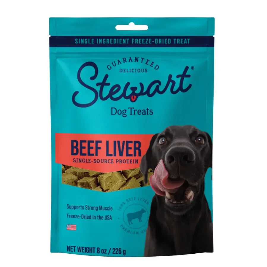 Stewart Single Ingredient Beef Liver Freeze-Dried Dog Treats - Talis Us