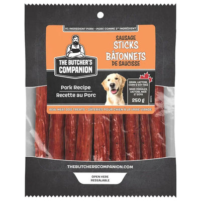 The Butcher's Companion Dog Treats Pork Recipe Sausage 8.8oz The Butcher's Companion