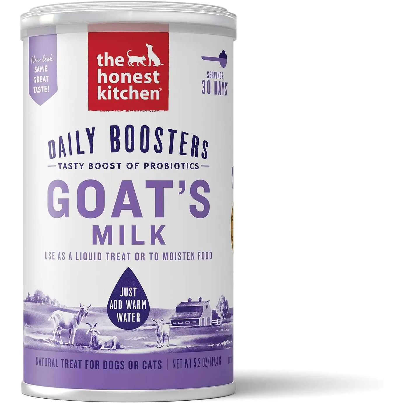 The Honest Kitchen Daily Boosters Instant Goat's Milk with Probiotics for Dogs The Honest Kitchen