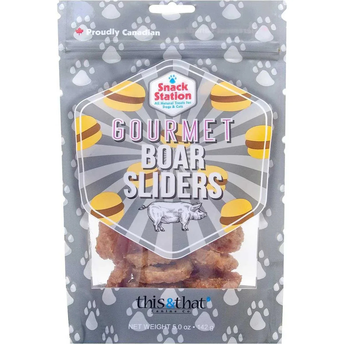 This & That Snack Station Wild Boar Sliders Dehydrated Cat & Dog Treats This & That
