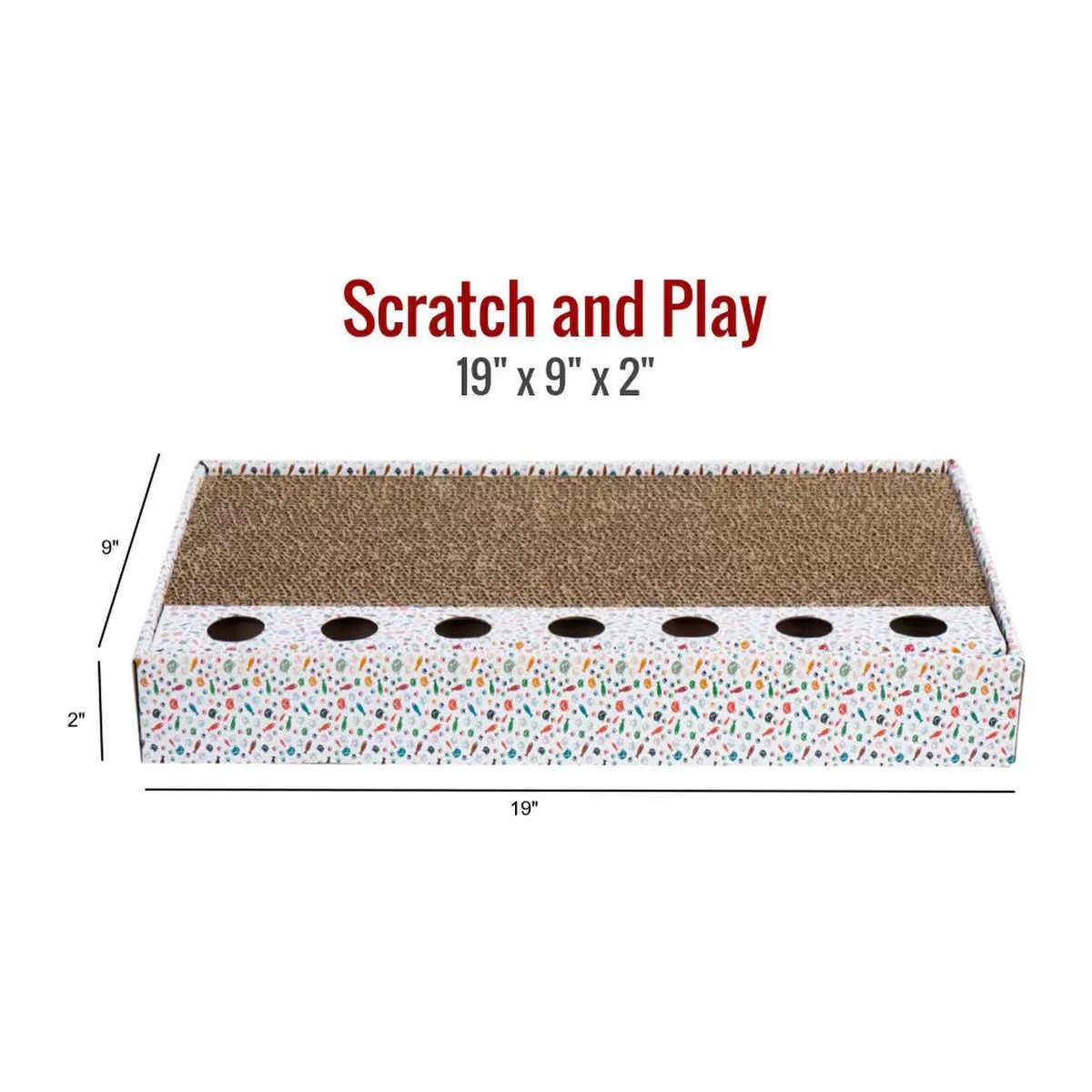 ThoozyPet Scratch & Play Cat Scratcher ThoozyPet