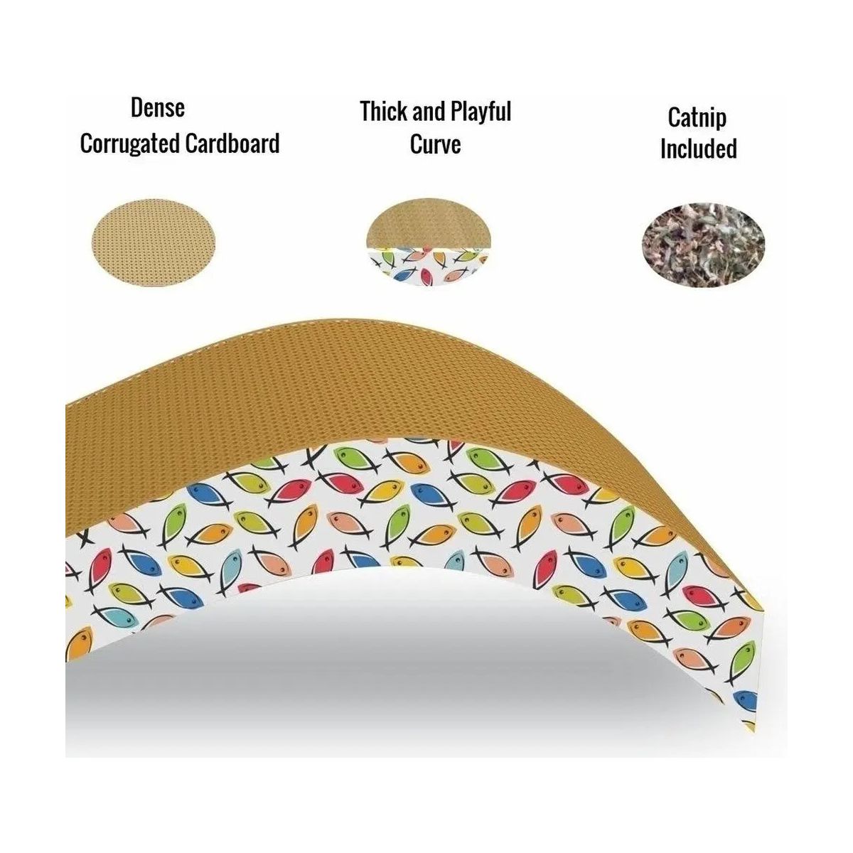 ThoozyPet Shallow Wave Cat Scratcher ThoozyPet
